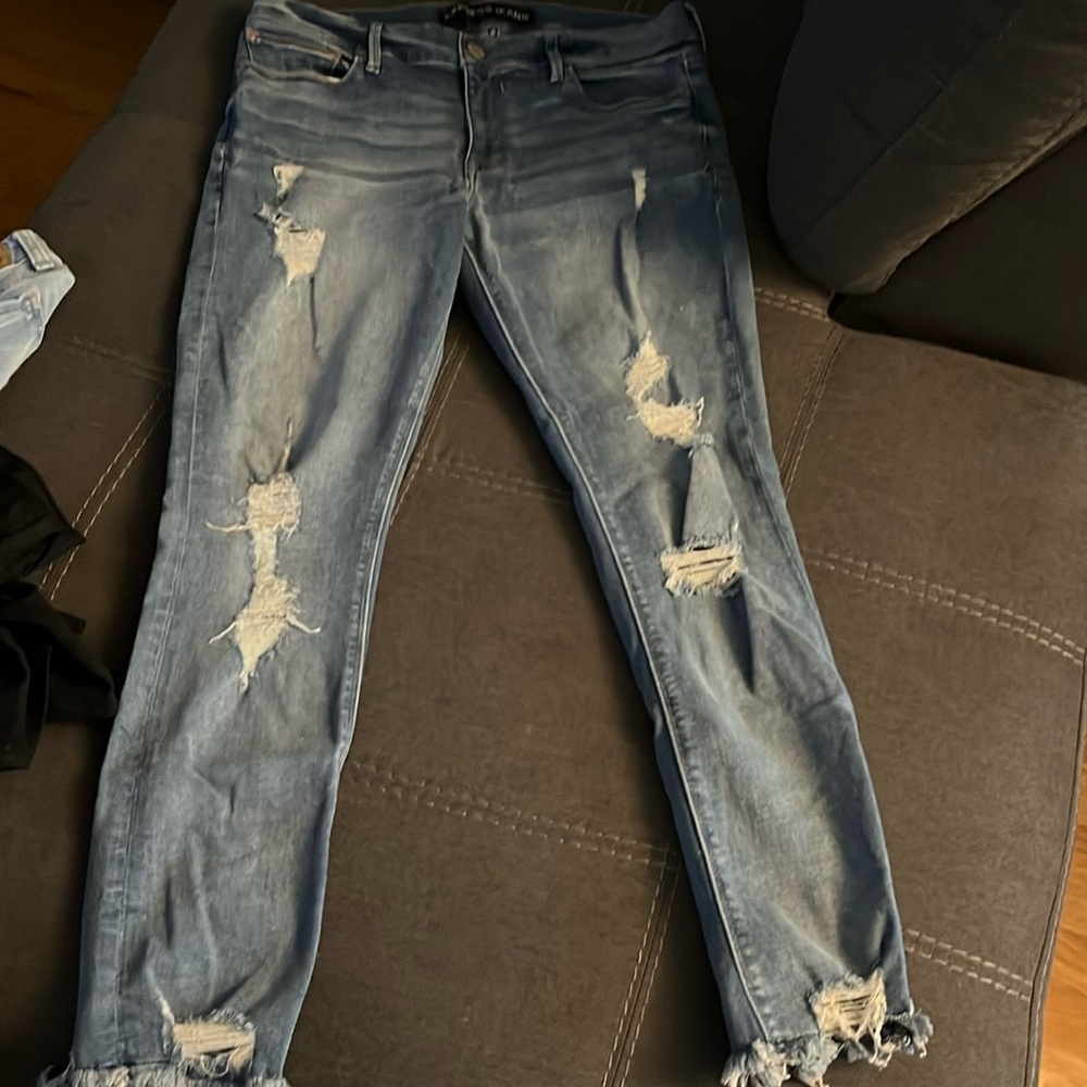 Medium denim wash stretch size 12